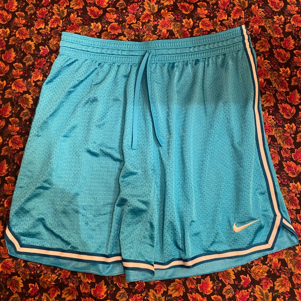 Turquoise Nike women’s basketball shorts
